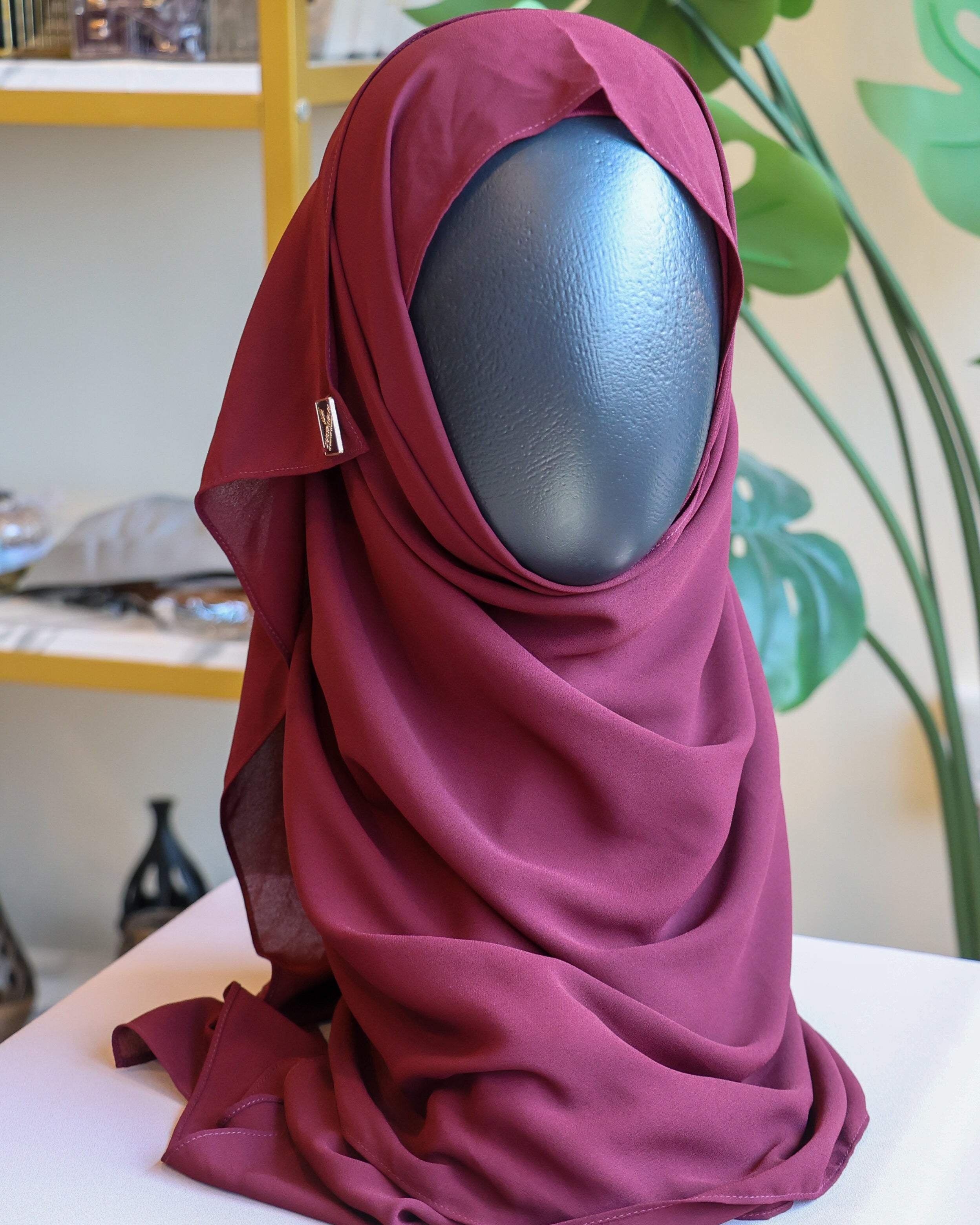 Premium Chiffon Kids Shawl with Inner Attached