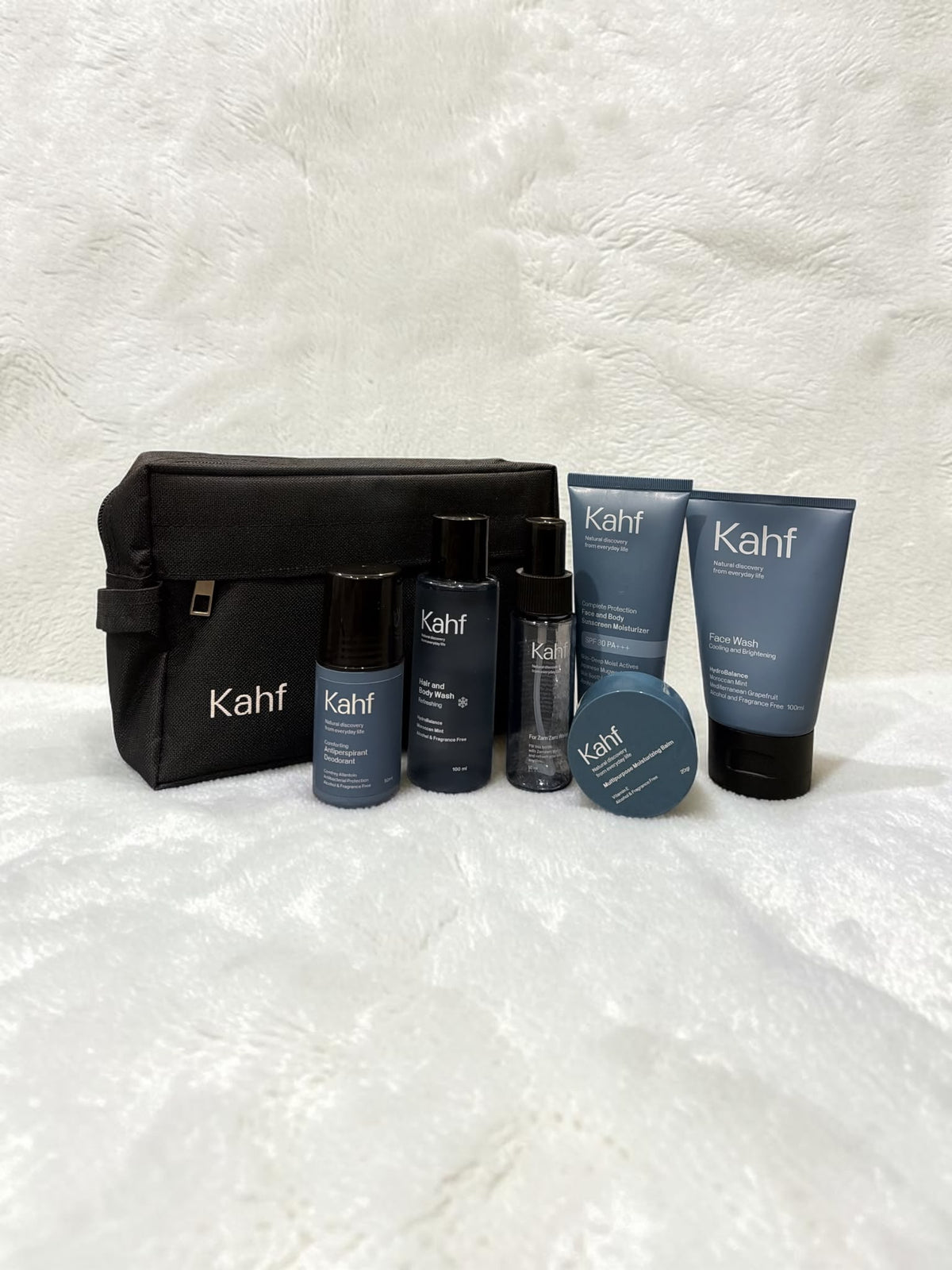 Kahf Umrah & Hajj Travel Package – 6-Piece Personal Care Set